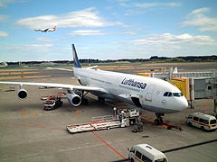 1日目〜ルフトハンザ航空機